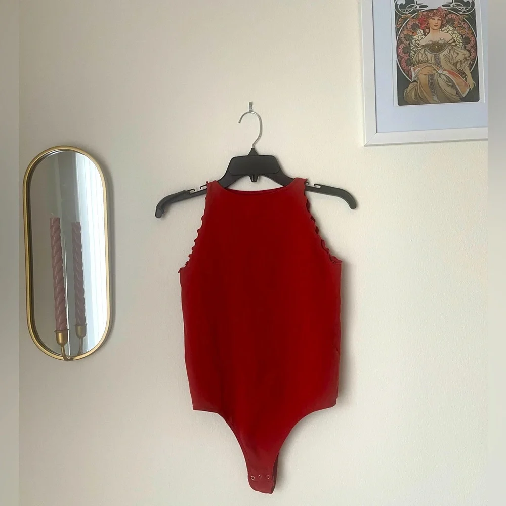 FREE PEOPLE Intimately High Neck Halter Style Body Suit - Picture 1 of 3